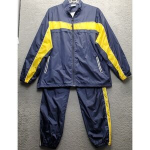 LAVON Sportswear 2 Piece Track Suit Mens XL Multi Lined Water Resistant Full Zip